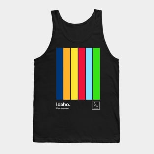 Idaho State Flag  // Original Minimalist Artwork Poster Design Tank Top